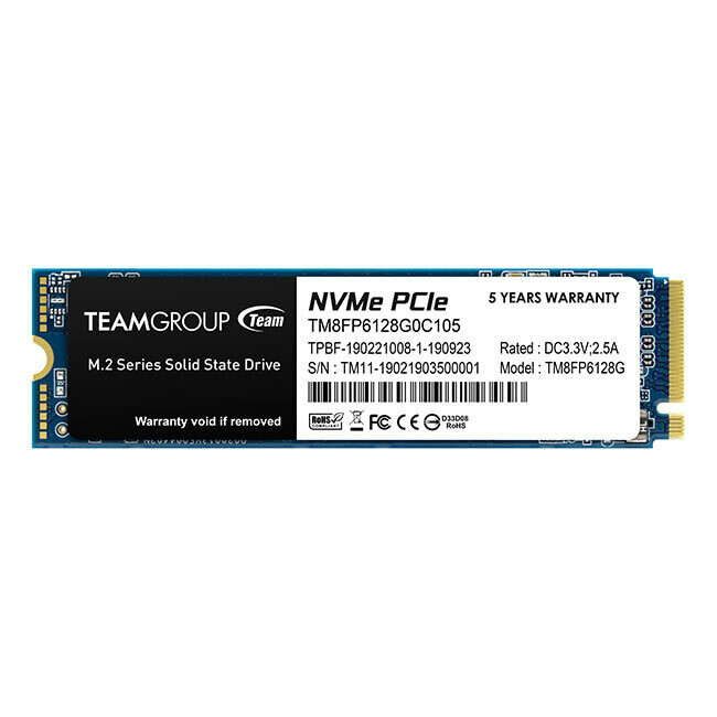 TEAMGROUP MP33 128GB NVMe PCIe M.2 SSD