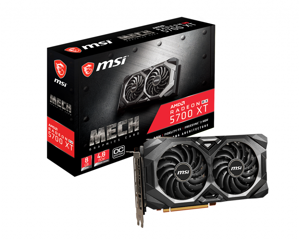 MSI Radeon RX 5700 XT MECH OC 8GB GDDR6 256-bit Video Card