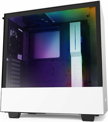 NZXT H510i Matte White ATX Mid Tower PC Gaming TG Case NZXT H510i Matte White ATX Mid Tower PC Gaming TG Case