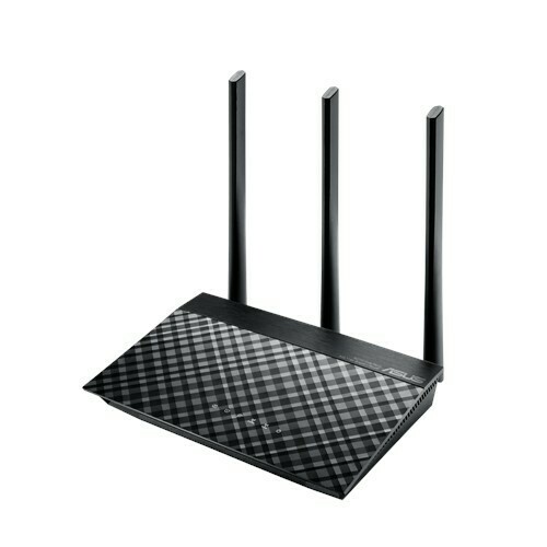 ASUS RT-AC53 AC750 Dual Band WiFi Router with high power design, VPN server and time scheduling