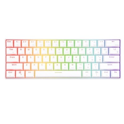 RK ROYAL KLUDGE RK61 Wireless RGB 60% Mechanical Gaming Keyboard, Ultra-Compact Bluetooth Keyboard with Tactile Outemu Switches, Compatible for Multi-Device Connection RK ROYAL KLUDGE RK61 Wireless RGB 60% Mechanical Gaming Keyboard, Ultra-Compact Bluetooth Keyboard with Tactile Outemu Switches, Compatible for Multi-Device Connection
