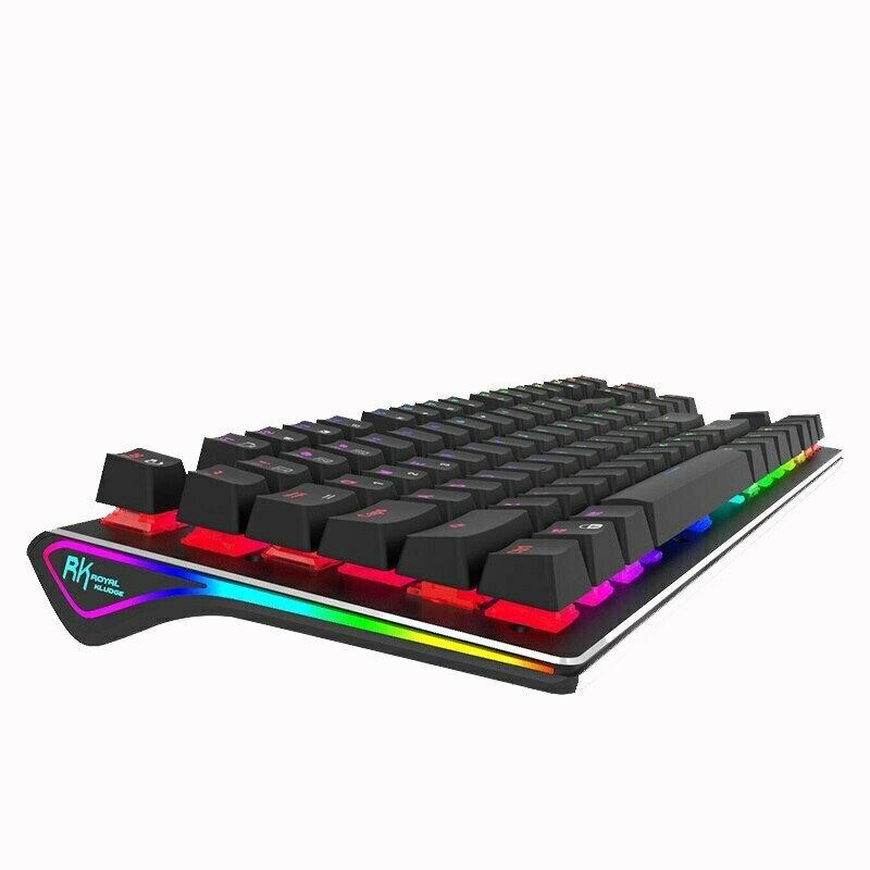 RK ROYAL KLUDGE RK-G87 Wired Mechanical Gaming Keyboard RGB, Outemu Switches