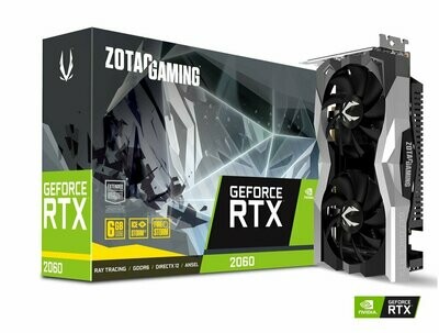 ZOTAC GAMING GeForce RTX 2060 Twin Fan 6GB GDDR6 256-bit Video Card ZOTAC GAMING GeForce RTX 2060 Twin Fan 6GB GDDR6 256-bit Video Card