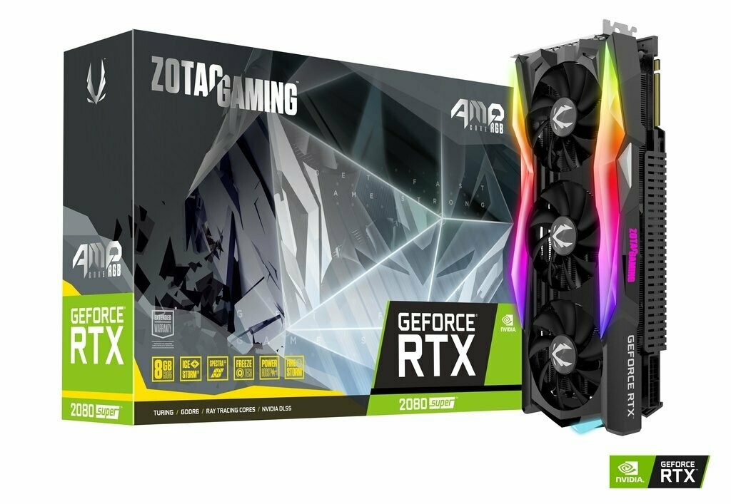 ZOTAC GAMING GeForce RTX 2080 SUPER AMP CORE RGB 8GB GDDR6 256-bit Video Card