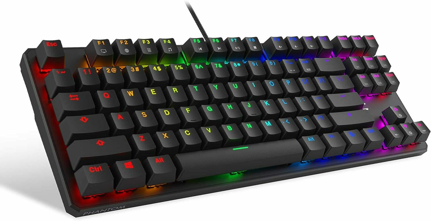 Tecware Phantom 87 Key Mechanical Keyboard, RGB led, Outemu Switch