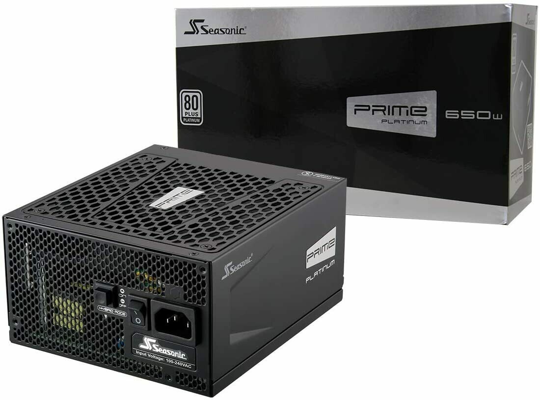 Seasonic Prime Series 650W Platinum Full Modular Atx12V &amp; Eps12V 135Mm Fdb Fan Super Quiet Power Supply