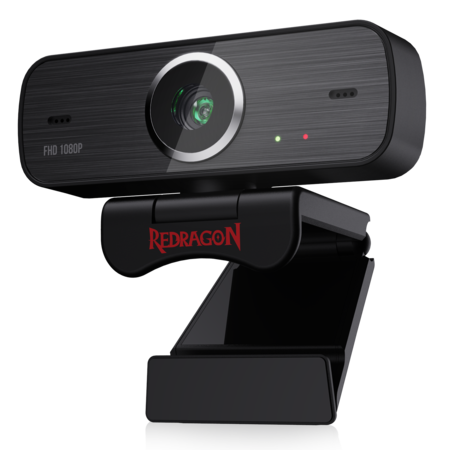 Redragon Hitman GW800 1080P Webcam with Built-in Dual Microphone 360-Degree Rotation