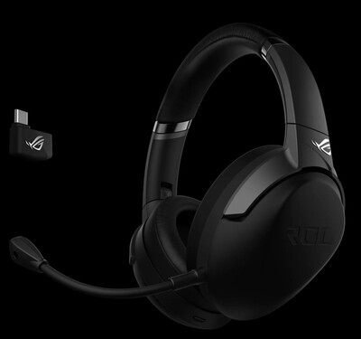 ASUS ROG Strix GO 2.4 Wireless Gaming Headset Noise Cancelling w Microphone