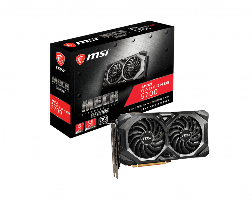MSI Radeon RX 5700 MECH GP OC 8GB GDDR6 256-bit Video Card