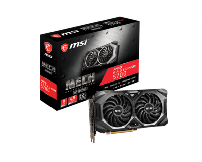 MSI Radeon RX 5700 MECH GP OC 8GB GDDR6 256-bit Video Card MSI Radeon RX 5700 MECH GP OC 8GB GDDR6 256-bit Video Card