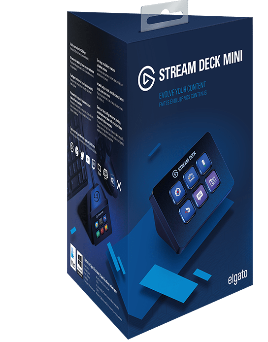 Elgato Stream Deck Mini - Compact Live Production Controller with 6 Customizable LCD keys, Trigger Actions in OBS Studio, Streamlabs, Twitch, YouTube and More