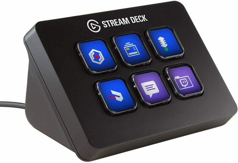 Elgato Stream Deck Mini - Compact Live Production Controller with 6 Customizable LCD keys, Trigger Actions in OBS Studio, Streamlabs, Twitch, YouTube and More