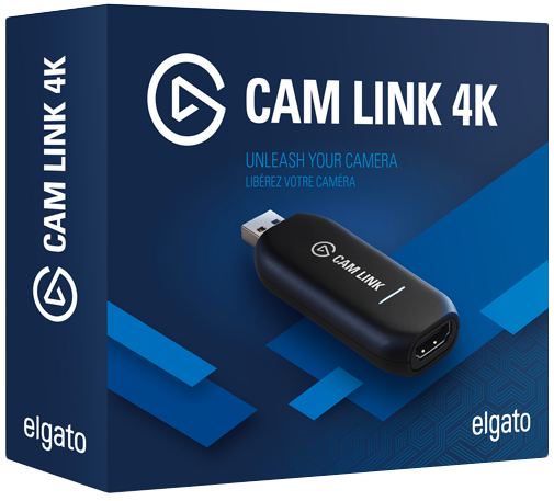 Elgato Cam Link 4K — Broadcast Live, Record via DSLR, Camcorder, or Action Cam, 1080p60 or 4K at 30 Fps, Compact HDMI Capture Device, USB 3.0