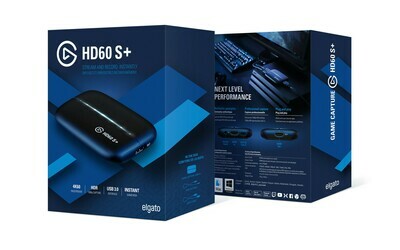 Elgato Game Capture HD60 S+ 1080p60 HDR10 Capture with 4K60 HDR10 Zero-lag passthrough, Ultra-Low Latency Technology