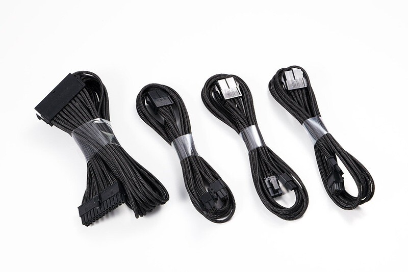 Phanteks 24 Pin/ 8pin (4+4) M/B, 8pin (6+2) PCI-E Extension Cable Kit 500mm Length