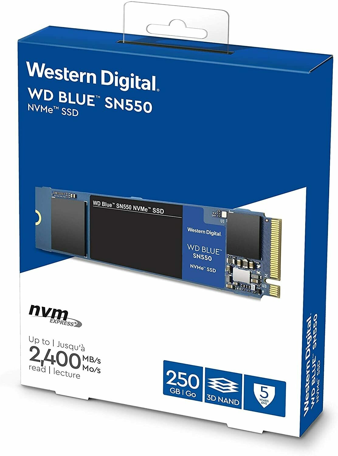 Western Digital Blue 250GB M.2 SN550 NVMe SSD