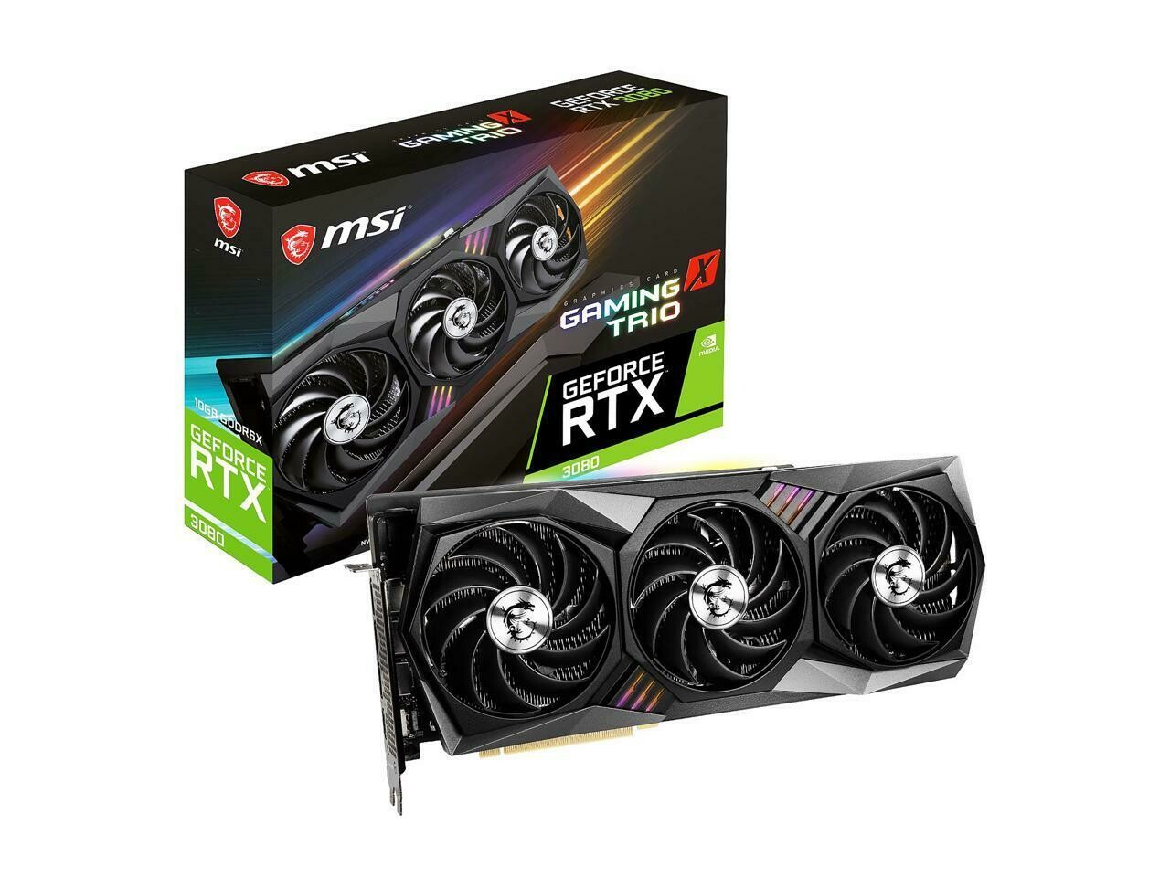 MSI GeForce RTX 3080 GAMING TRIO X 10G 10GB 320-Bit GDDR6X Video Card