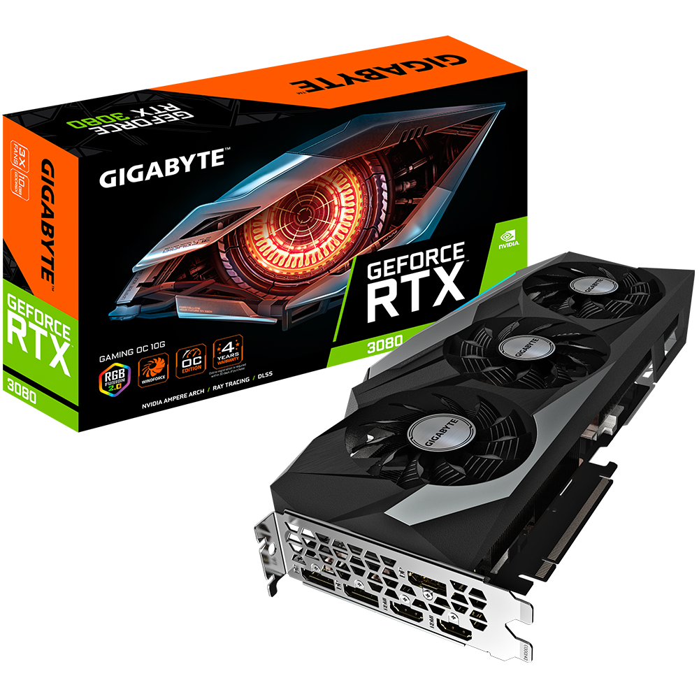 Gigabyte GeForce RTX™ 3080 GAMING OC 10G GDDR6X 320-Bit Video Card