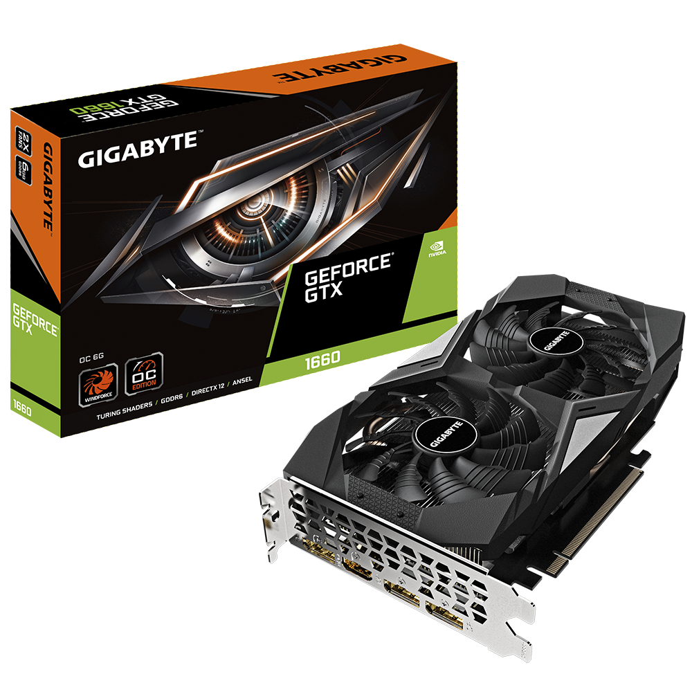 GIGABYTE GeForce® GTX 1660 OC 6G GDDR5 Video Card (Requires PC BUILD)