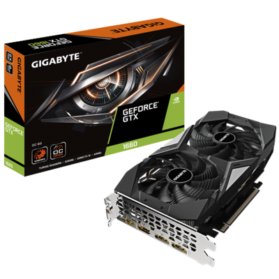 GIGABYTE GeForce® GTX 1660 OC 6G GDDR5 Video Card GIGABYTE GeForce® GTX 1660 OC 6G GDDR5 Video Card