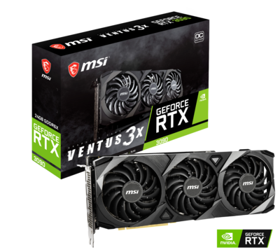 PRE-ORDER MSI GeForce RTX 3090 VENTUS 3X OC 24GB GDDR6X 384-Bit Video Card PRE-ORDER MSI GeForce RTX 3090 VENTUS 3X OC 24GB GDDR6X 384-Bit Video Card