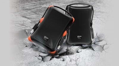 Silicon Power Armor A30 2TB Shockproof Portable External HDD Silicon Power Armor A30 2TB Shockproof Portable External HDD
