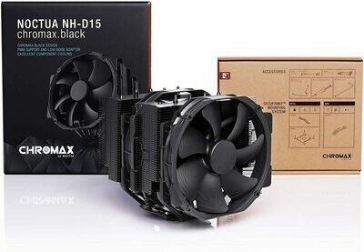 NOCTUA NH-D15 CHROMAX.BLACK 140MM DUAL-TOWER CPU COOLER NOCTUA NH-D15 CHROMAX.BLACK 140MM DUAL-TOWER CPU COOLER