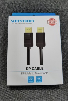 Vention DisplayPort Cable 4K 60Hz DisplayPort to DisplayPort Cable 1.5m Length for Video PC Laptop TV Projector Display Port 1.2 DP Cable Vention DisplayPort Cable 4K 60Hz DisplayPort to DisplayPort Cable 1.5m Length for Video PC Laptop TV Projector Display Port 1.2 DP Cable