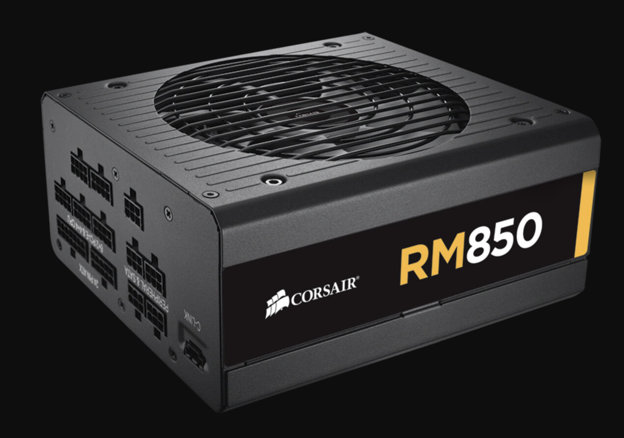 Corsair RM 850W 80 PLUS® Gold Certified Fully Modular PSU