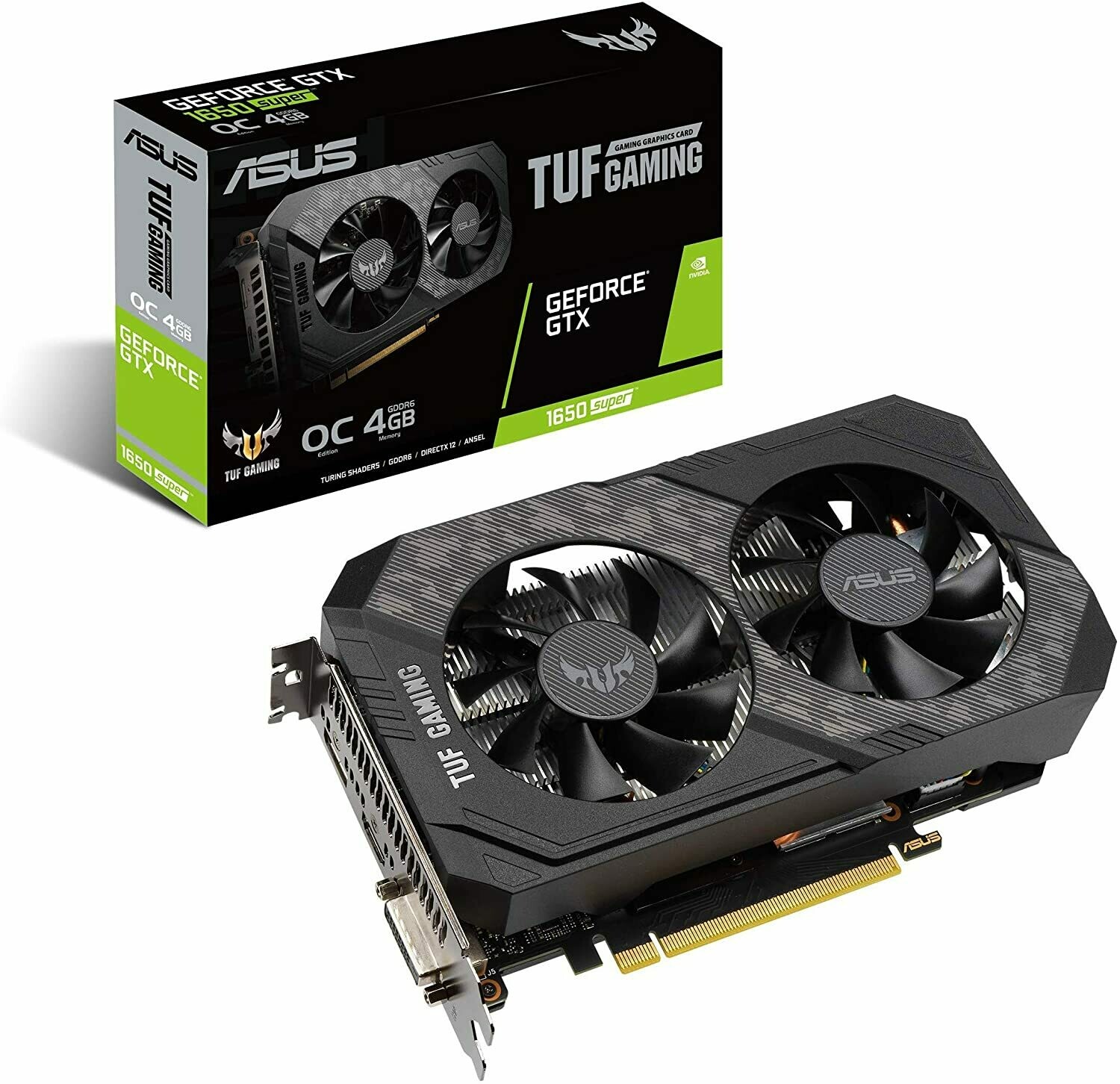ASUS TUF Gaming GeForce® GTX 1650 SUPER™ OC Edition 4GB GDDR6 128-bit Video Card