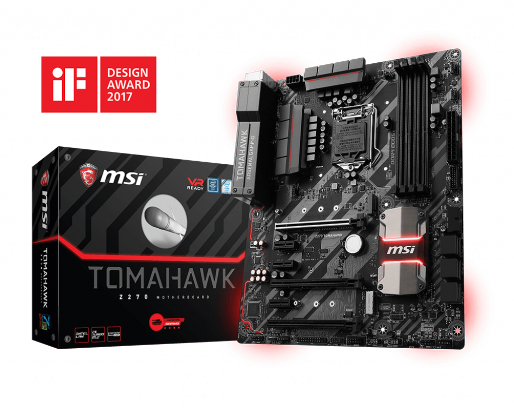 MSI Z270 Tomahawk Motherboard - Supports 7th / 6th Gen Intel® Core™ / Pentium® / Celeron® processors for LGA 1151 socket