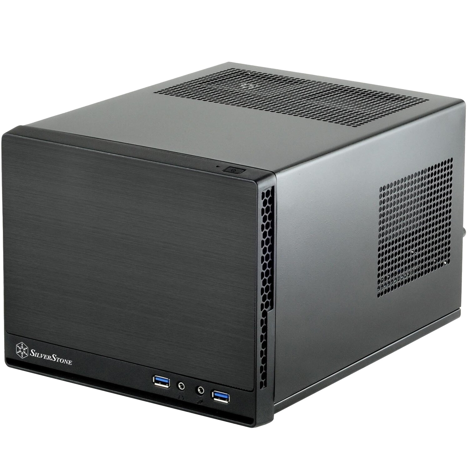 SilverStone Sugo13 Black Brushed Aluminum Front Mini ITX Case