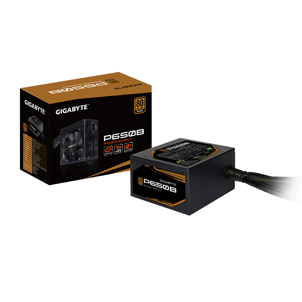 GIGABYTE 650W 80+ Bronze, Quiet Fan, Active Power Protection, Power Supply