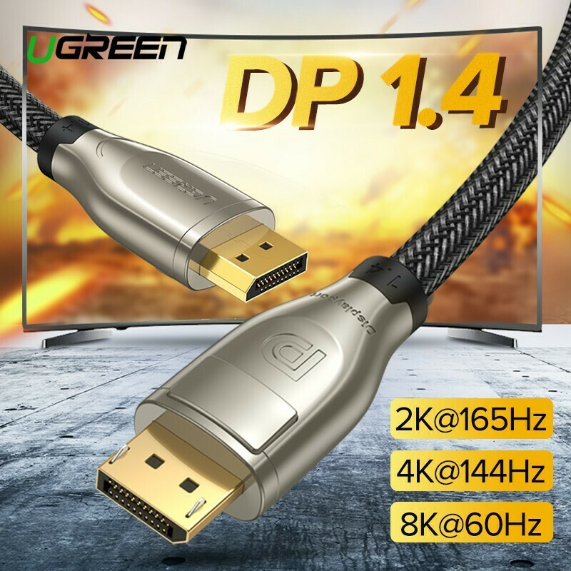 UGREEN DisplayPort 1.4 Cable 1 Meters 8K 4K HDR 165Hz 60Hz Display Port Adapter Cable
4.9