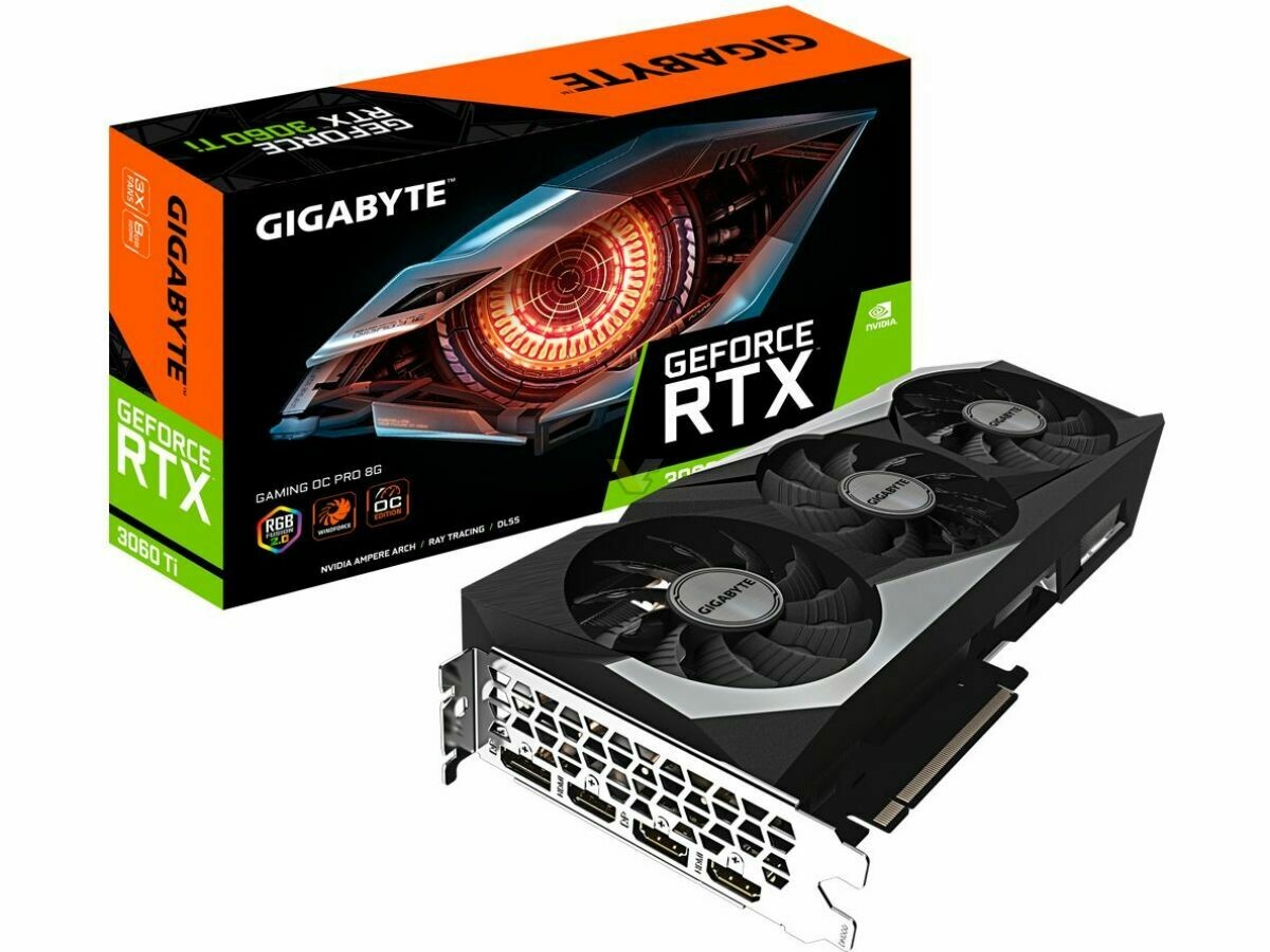 GIGABYTE GeForce RTX 3060 TI GAMING OC PRO 8GB 256-Bit GDDR6 PCI Express 4.0 HDCP Ready Video Card