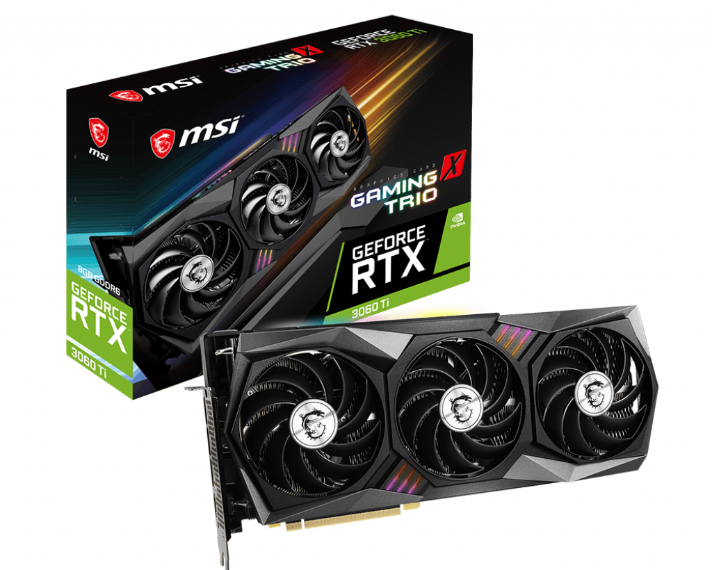 MSI GeForce RTX 3060 Ti GAMING X TRIO 8GB 256-Bit GDDR6 PCI Express 4.0 HDCP Ready Video Card