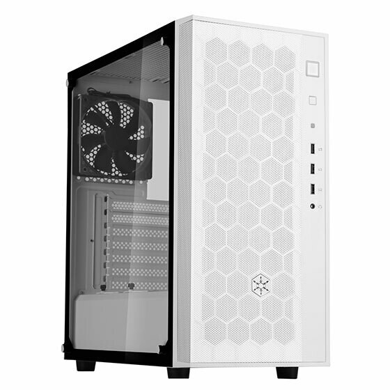 SilverStone FARA R1 Tempered Glass Case, Color: White