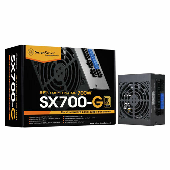 SILVERSTONE Strider 700W SFX Power Supply, 80Plus Gold (Fully Modular Flat Cables)