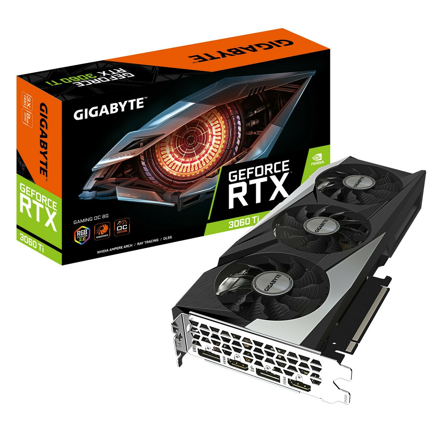 GIGABYTE GeForce RTX 3060 TI GAMING OC 8GB 256-Bit GDDR6 PCI Express 4.0 HDCP Ready Video Card