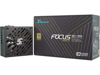 Seasonic FOCUS SGX-650, 650W 80+ Gold, Full-Modular, SFX-L Form Factor, Compact Size, Fan Control in Fanless, Silent, and Cooling Mode Power Supply Seasonic FOCUS SGX-650, 650W 80+ Gold, Full-Modular, SFX-L Form Factor, Compact Size, Fan Control in Fanless, Silent, and Cooling Mode Power Supply