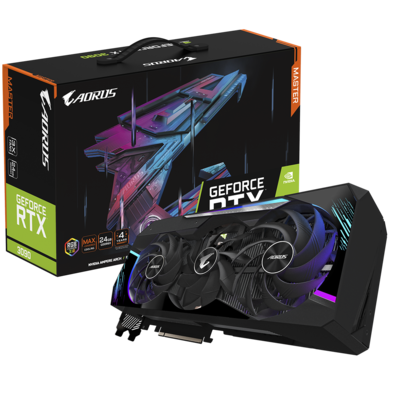 AORUS GeForce RTX 3090 MASTER 24G 24GB 384-Bit GDDR6X Video Card AORUS GeForce RTX 3090 MASTER 24G 24GB 384-Bit GDDR6X Video Card