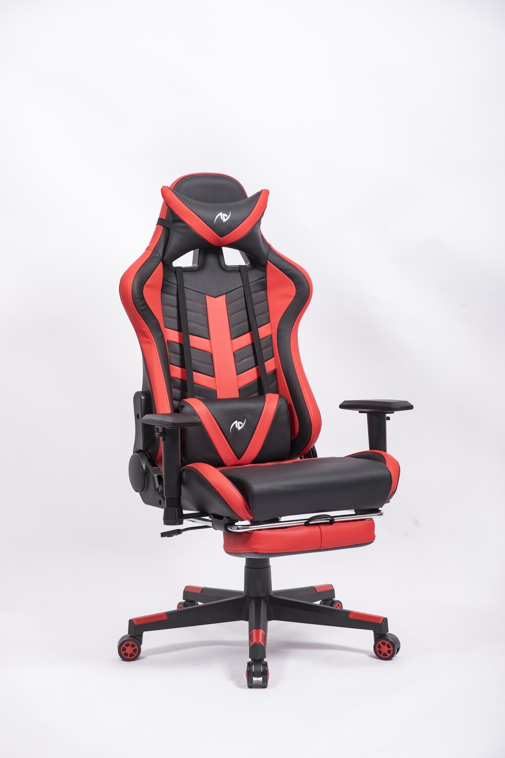 AndyGaming Red Gaming Chair w/ Footrest