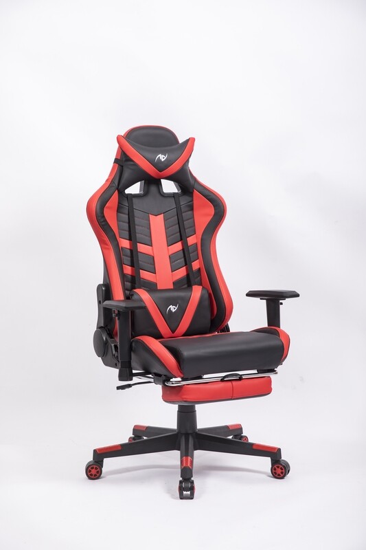 AndyGaming Red Gaming Chair w/ Footrest AndyGaming Red Gaming Chair w/ Footrest