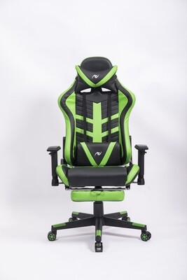 AndyGaming Green Gaming Chair w/ Footrest
