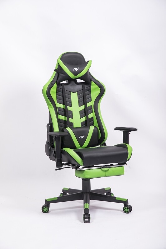 AndyGaming Green Gaming Chair w/ Footrest AndyGaming Green Gaming Chair w/ Footrest