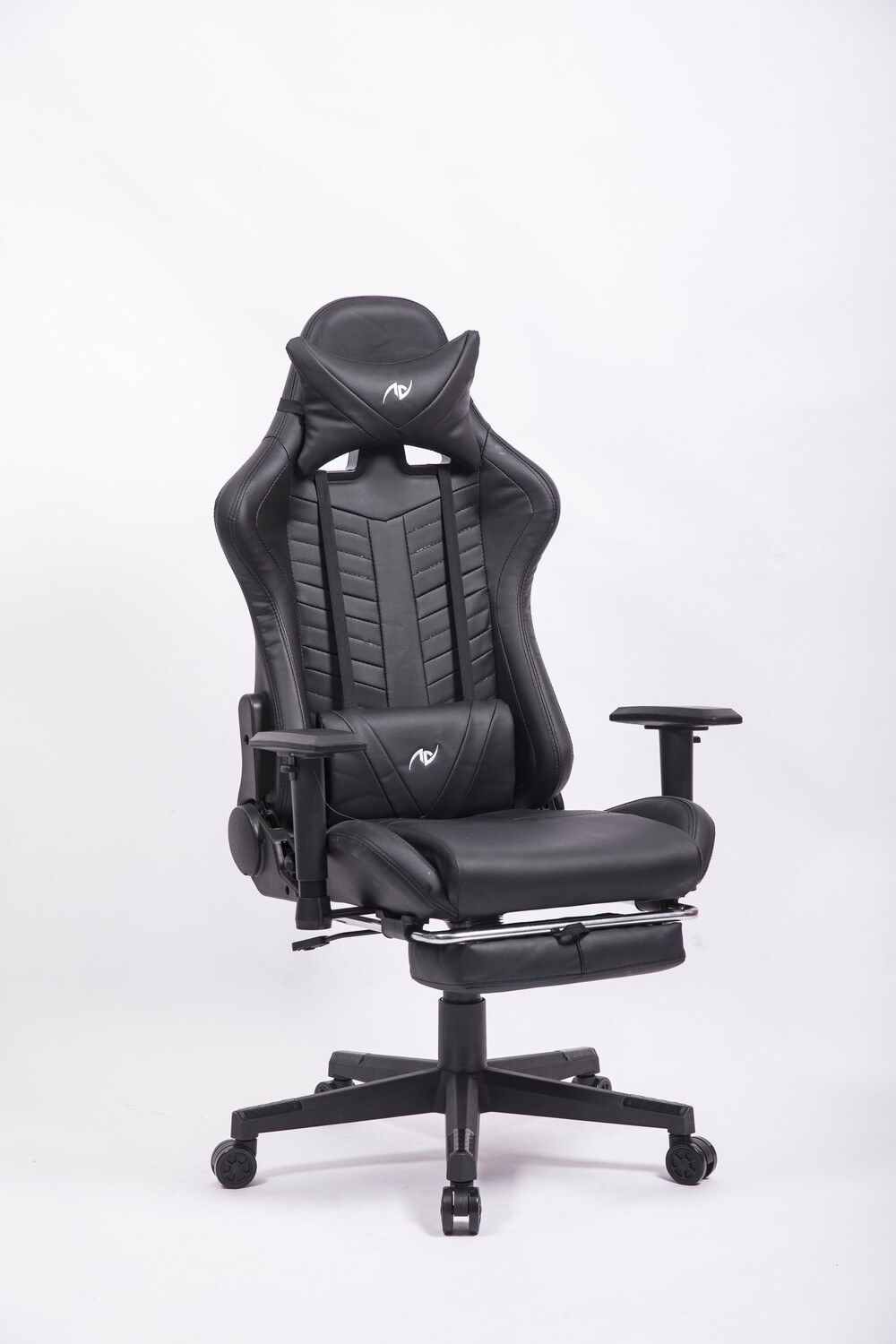 AndyGaming Black Gaming Chair w/ Footrest