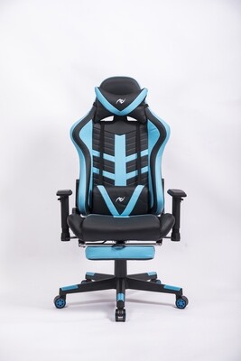 AndyGaming Blue Gaming Chair w/ Footrest