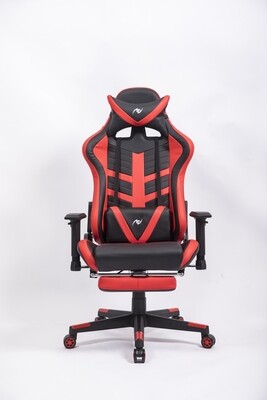 AndyGaming Red Gaming Chair w/ Footrest