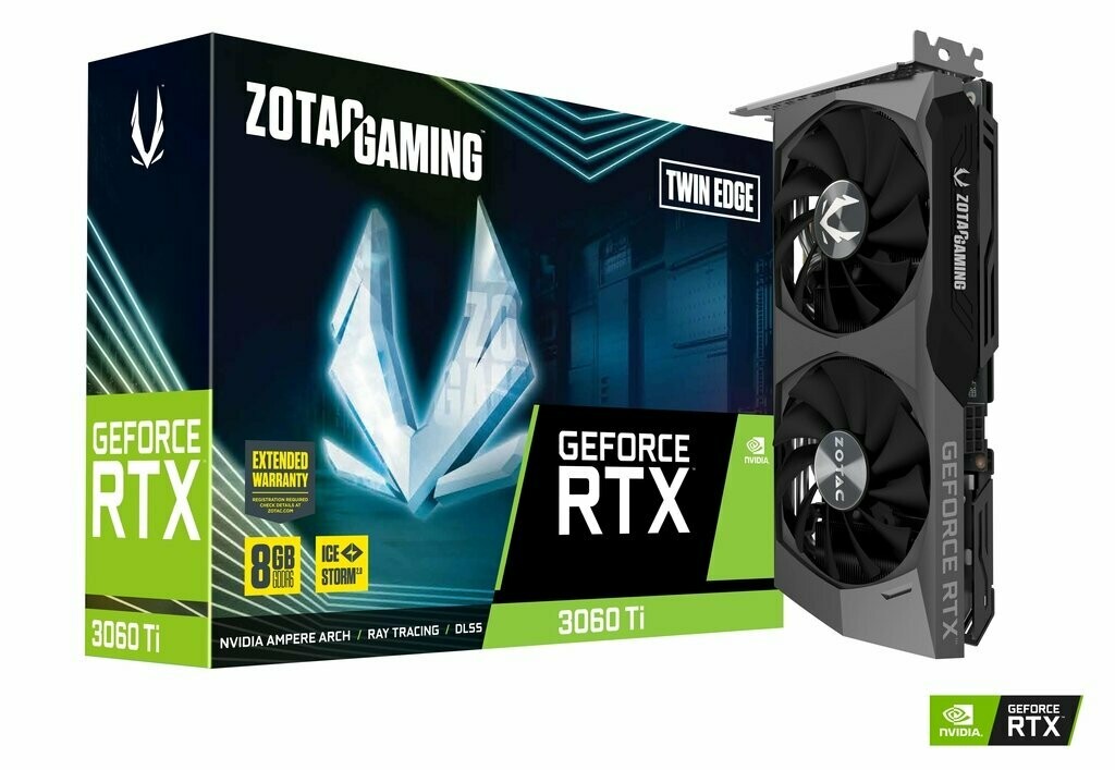 ZOTAC GAMING GeForce RTX 3060 Ti Twin Edge 8GB 256-Bit GDDR6 PCI Express 4.0 HDCP Ready Video Card