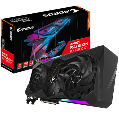 AORUS Radeon™ RX 6800 XT MASTER 16GB DDR6 256 bit Video Card AORUS Radeon™ RX 6800 XT MASTER 16GB DDR6 256 bit Video Card